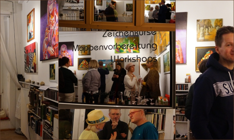 Ausstellungseröffnung, Impressionen