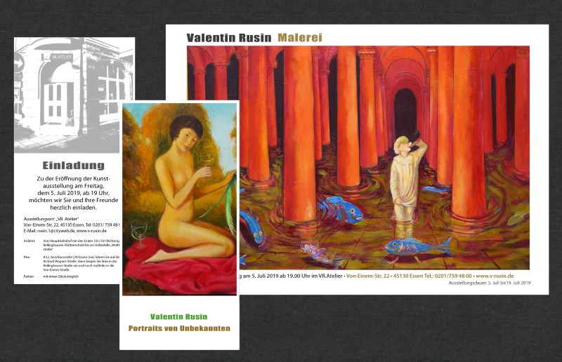 Ausstellungsankündigung – Portraits von Unbekannten