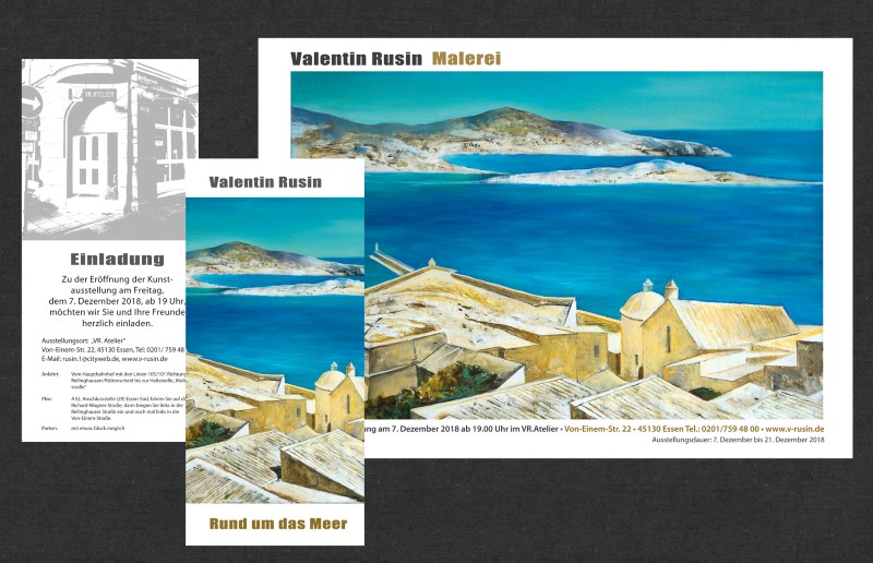 Ausstellungsankündigung – Rund um das Meer