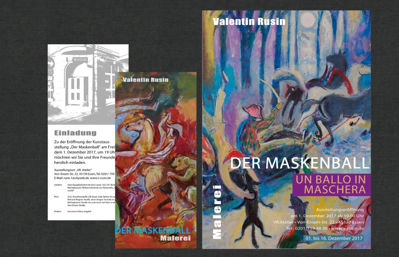 Ausstellungsankündigung – Der Maskenball