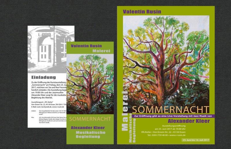 Ausstellungsankündigung – Sommernacht
