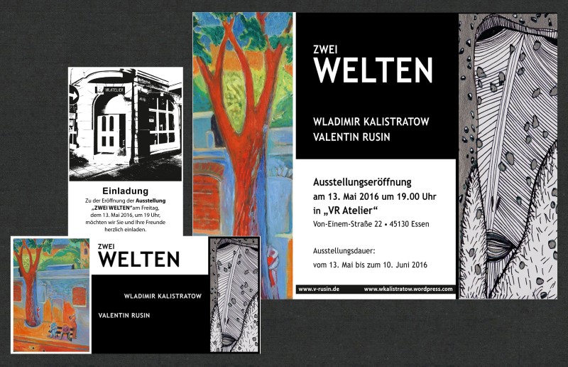 Ausstellungsankündigung – Zwei Welten