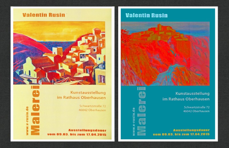 Ausstellungsankündigung, Rathaus Oberhausen