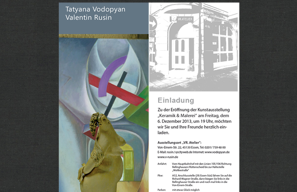 Ausstellungsankündigung – Keramik & Malerei